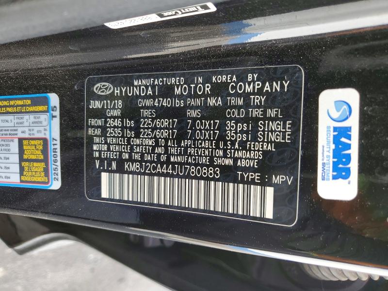 Продажа на аукционе авто 2018 Hyundai Tucson, vin: KM8J2CA44JU780883, номер лота: 55636176