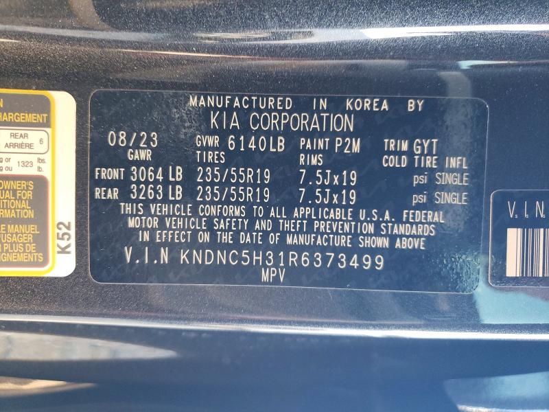 Aukcja sprzedaży 2024 Kia Carnival, vin: KNDNC5H31R6373499, numer aukcji: 54220276