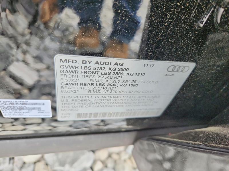 Продажа на аукционе авто 2018 Audi Sq5, vin: WA1C4AFY0J2087886, номер лота: 51852866