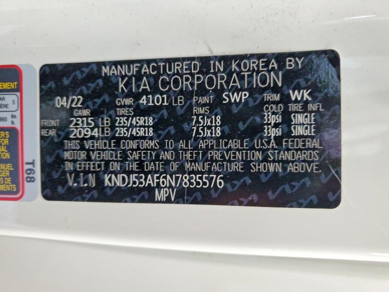 Продажа на аукционе авто 2022 Kia Soul, vin: KNDJ53AF6N7835576, номер лота: 54881806