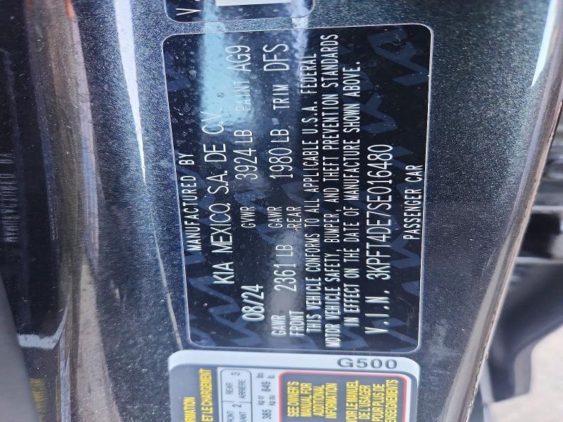 52696506 :رقم المزاد ، 3KPFT4DE7SE016480 vin ، 2025 Kia K4 مزاد بيع