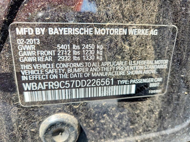 51982586 :رقم المزاد ، WBAFR9C57DD226561 vin ، 2013 Bmw 550 مزاد بيع