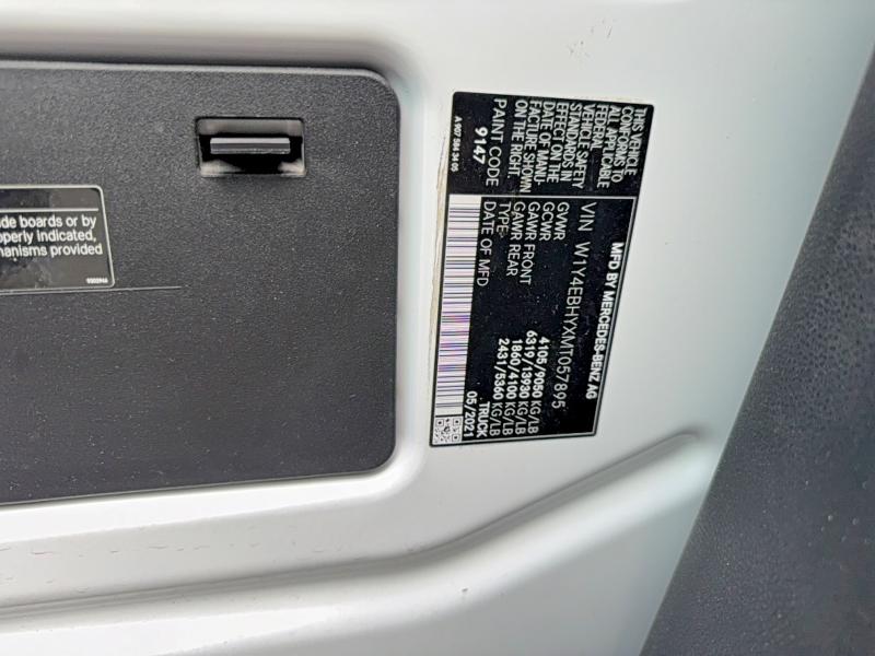 Aukcja sprzedaży 2021 Mercedes-benz Sprinter, vin: W1Y4EBHYXMT057895, numer aukcji: 54555136