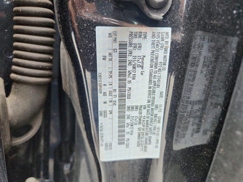 Aukcja sprzedaży 2016 Ford Focus, vin: 1FADP3F28GL232111, numer aukcji: 54074886