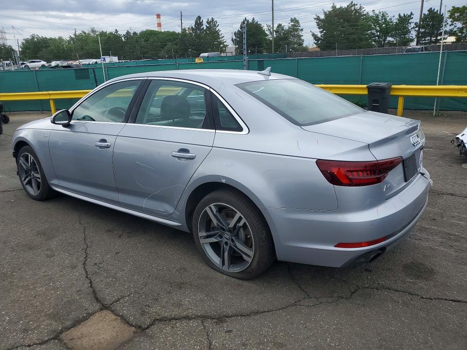 2018 Audi A4 მანქანა იყიდება აუქციონზე, vin: WAUENAF45JA152260, აუქციონის ნომერი: 54727686