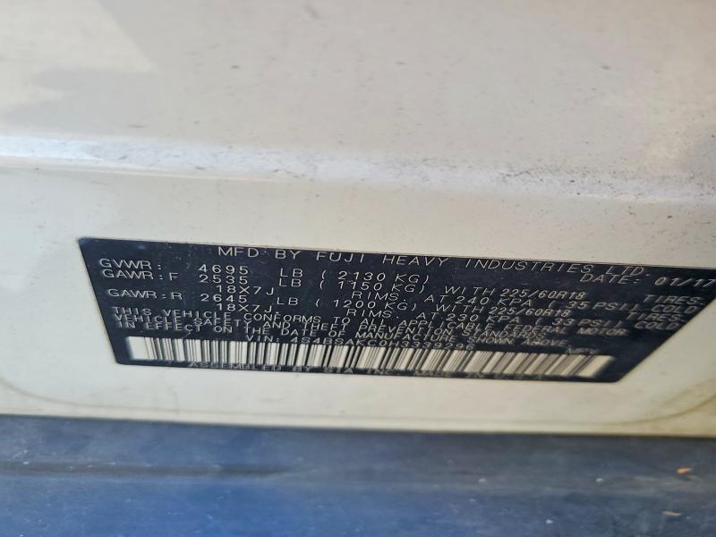 Aukcja sprzedaży 2017 Subaru Outback, vin: 4S4BSAKC0H3339296, numer aukcji: 52372486