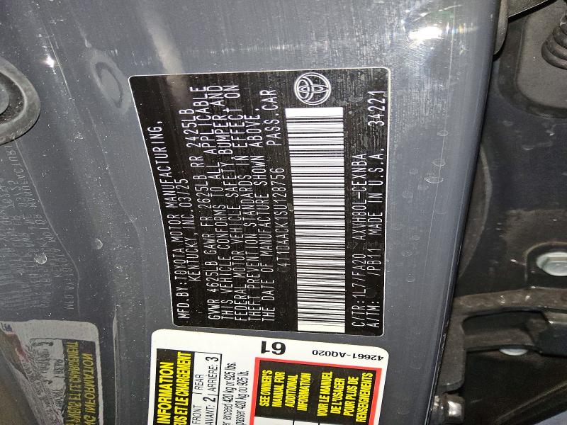 53541536 :رقم المزاد ، 4T1DAACK1SU128756 vin ، 2025 Toyota Camry مزاد بيع