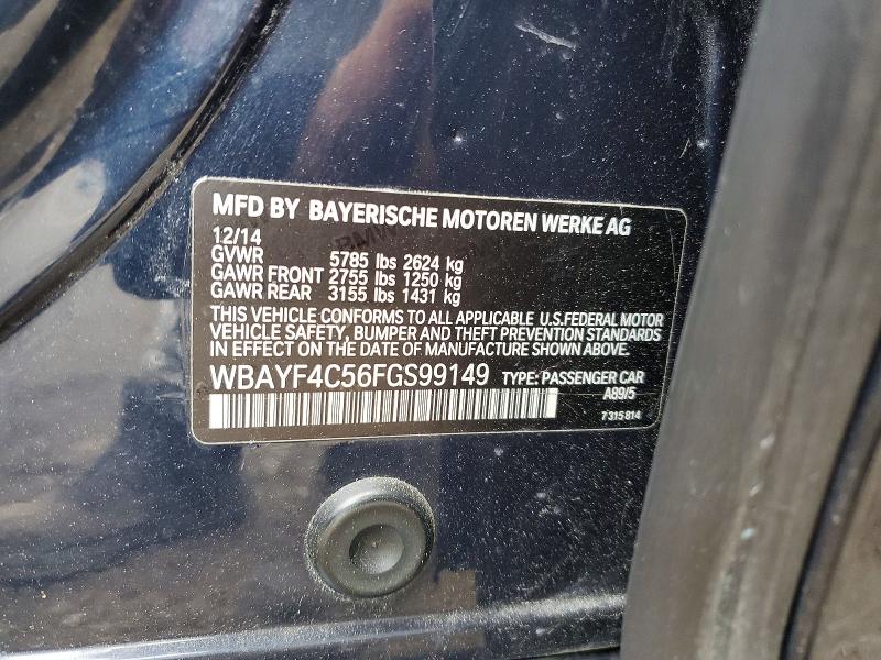 Продажа на аукционе авто 2015 Bmw 740, vin: WBAYF4C56FGS99149, номер лота: 53188666