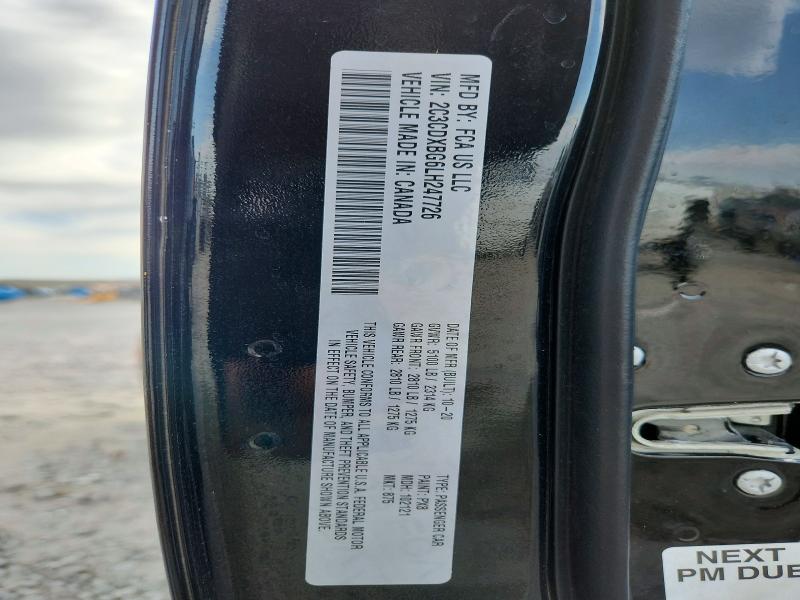 Продажа на аукционе авто 2020 Dodge Charger, vin: 2C3CDXBG6LH247726, номер лота: 53107056