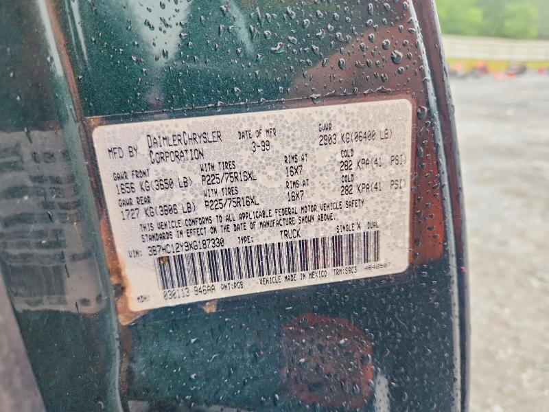 Aukcja sprzedaży 1999 Dodge Ram 1500, vin: 3B7HC12Y9XG187330, numer aukcji: 54662346