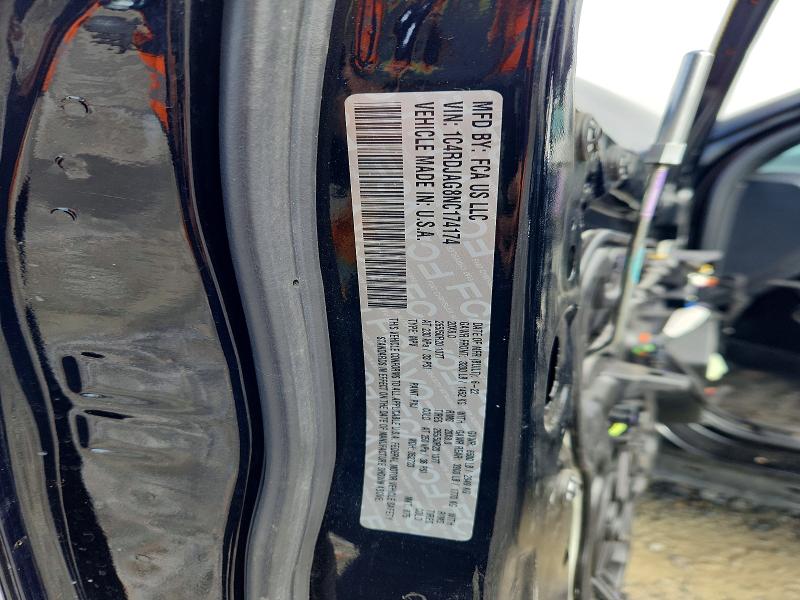 Продажа на аукционе авто 2022 Dodge Durango, vin: 1C4RDJAG8NC174174, номер лота: 52744436