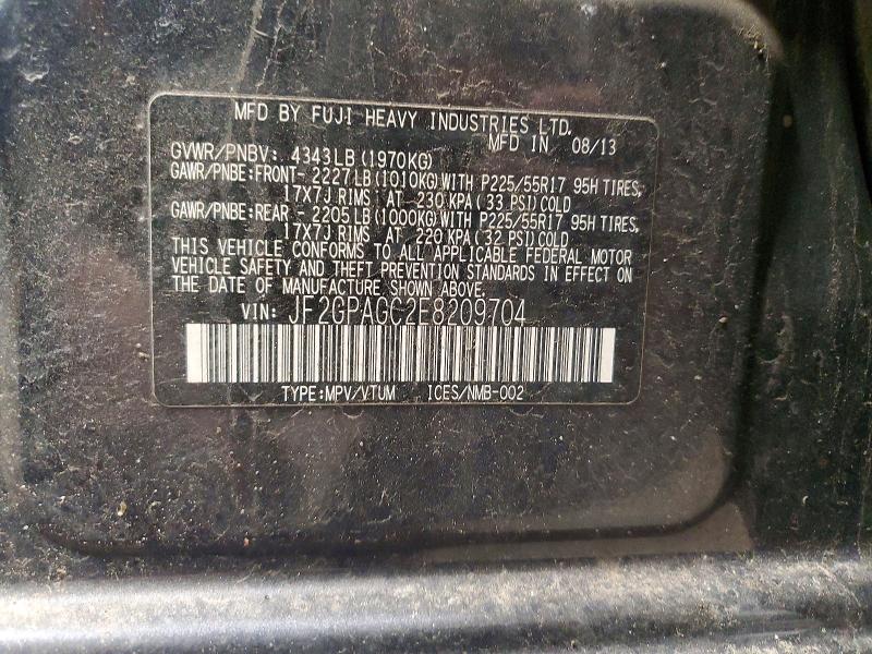 Продаж на аукціоні авто 2014 Subaru Xv Crosstrek, vin: JF2GPAGC2E8209704, номер лоту: 53034226