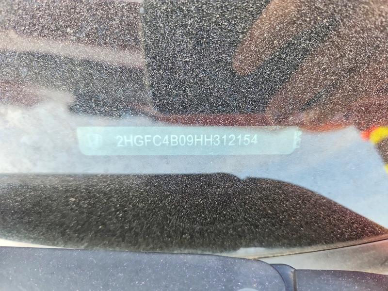 Продажа на аукционе авто 2017 Honda Civic, vin: 2HGFC4B09HH312154, номер лота: 54646816