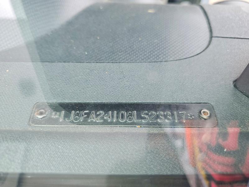 55238826 :رقم المزاد ، 1J8FA24108L523317 vin ، 2008 Jeep Wrangler مزاد بيع