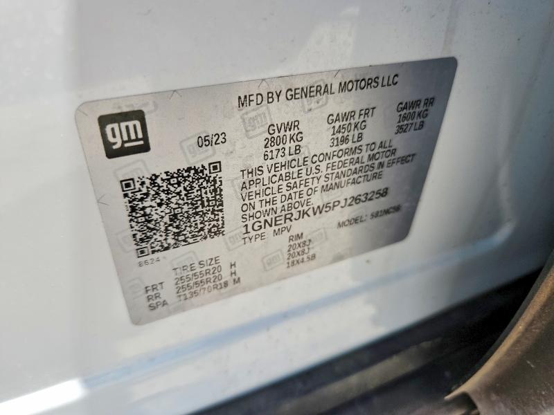 2023 Chevrolet Traverse მანქანა იყიდება აუქციონზე, vin: 1GNERJKW5PJ263258, აუქციონის ნომერი: 54715306