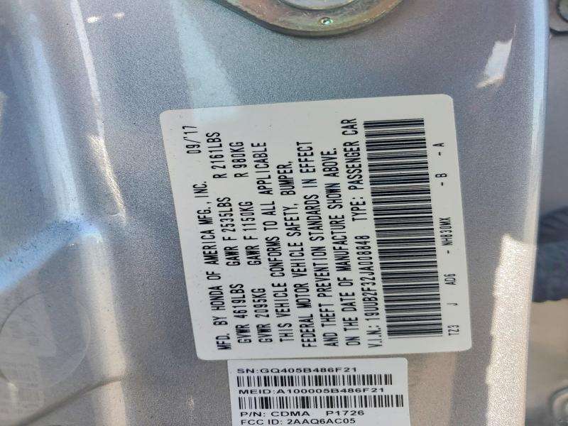 Aukcja sprzedaży 2018 Acura Tlx, vin: 19UUB2F32JA008848, numer aukcji: 53782726