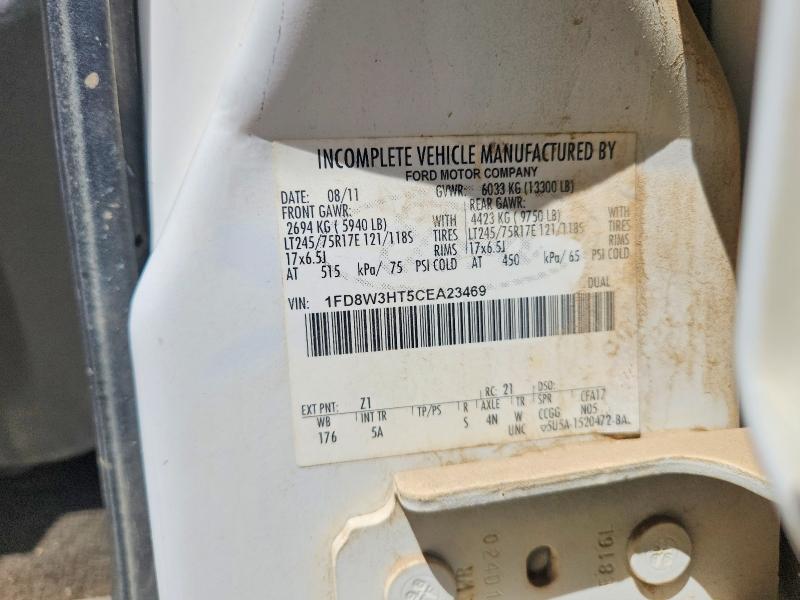 53136306 :رقم المزاد ، 1FD8W3HT5CEA23469 vin ، 2012 Ford F350 مزاد بيع