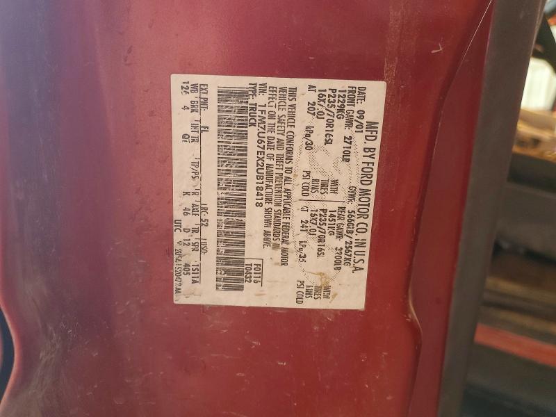 2002 Ford Explorer Sport Trac მანქანა იყიდება აუქციონზე, vin: 1FMZU67EX2UB18418, აუქციონის ნომერი: 52663246