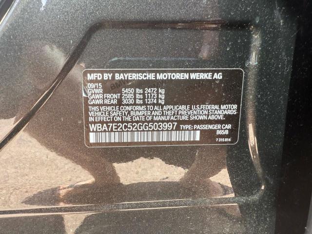 Aukcja sprzedaży 2016 Bmw 740, vin: WBA7E2C52GG503997, numer aukcji: 54695756