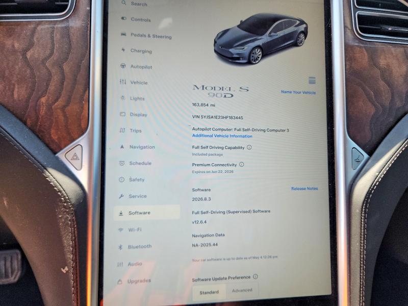 50908816 :رقم المزاد ، 5YJSA1E23HF183445 vin ، 2017 Tesla Model S مزاد بيع