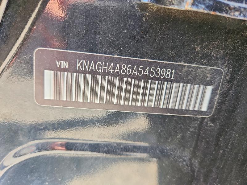53901776 :رقم المزاد ، KNAGH4A86A5453981 vin ، 2010 Kia Optima مزاد بيع