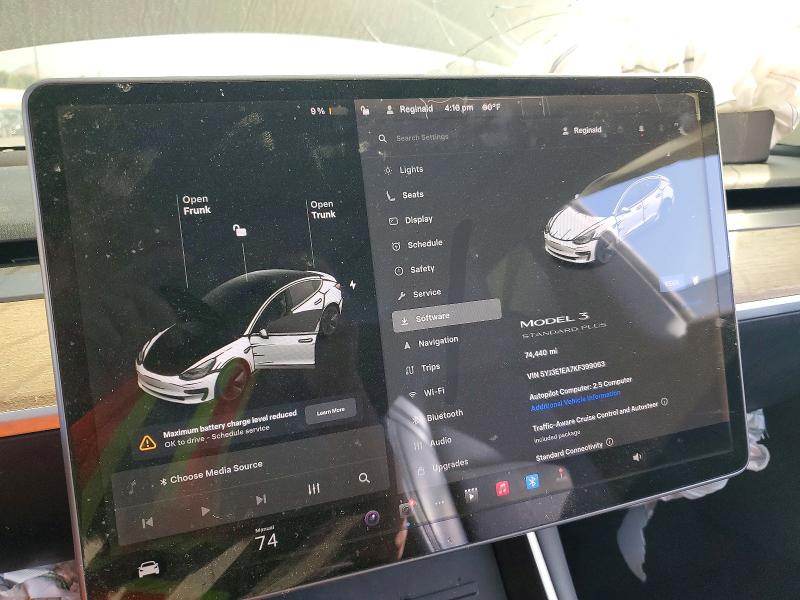 Продаж на аукціоні авто 2019 Tesla Model 3, vin: 5YJ3E1EA7KF399063, номер лоту: 74432685
