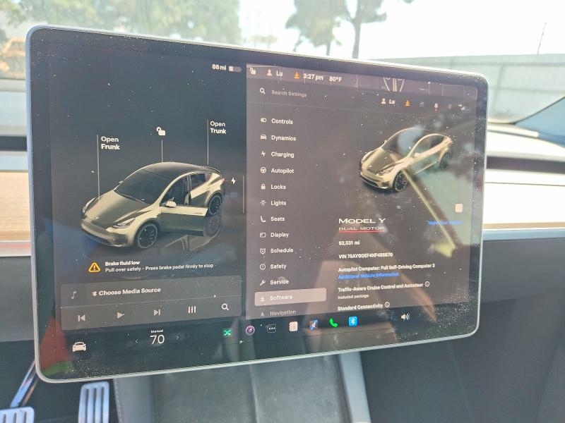 Продажа на аукционе авто 2022 Tesla Model Y, vin: 7SAYGDEF4NF488870, номер лота: 89525155