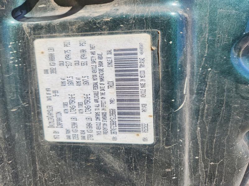 2000 Dodge Ram 2500 მანქანა იყიდება აუქციონზე, vin: 3B7KF2368YG128660, აუქციონის ნომერი: 52924216