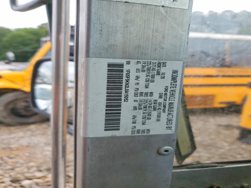 2020 Ford F59 მანქანა იყიდება აუქციონზე, vin: 1F65F5KN2L0A15052, აუქციონის ნომერი: 53238136