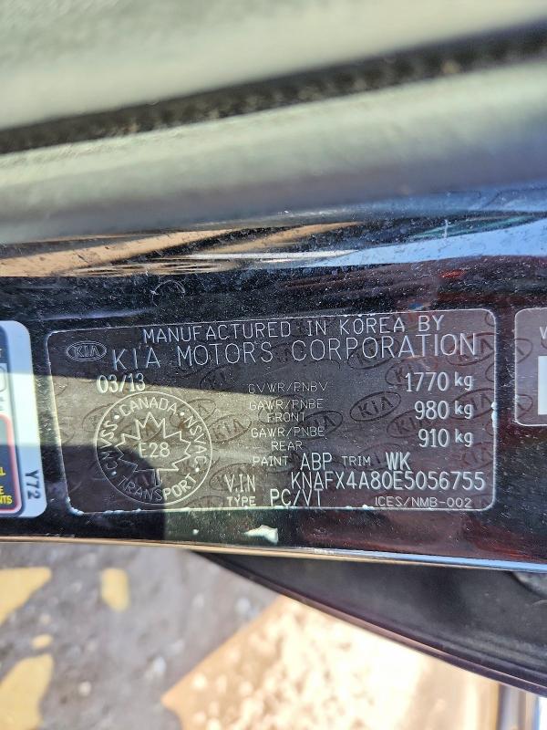 Aukcja sprzedaży 2014 Kia Forte, vin: KNAFX4A80E5056755, numer aukcji: 53408876