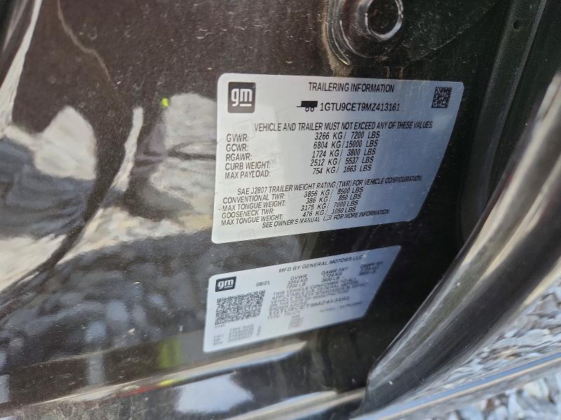 52184896 :رقم المزاد ، 1GTU9CET9MZ413161 vin ، 2021 Gmc Sierra مزاد بيع