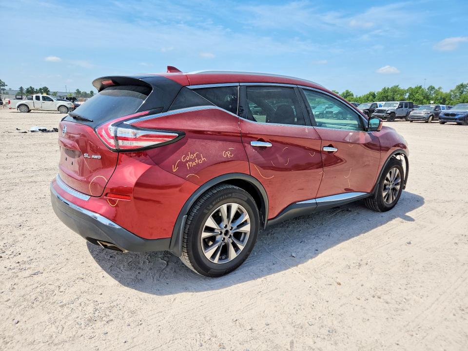2017 Nissan Murano მანქანა იყიდება აუქციონზე, vin: 5N1AZ2MHXHN187554, აუქციონის ნომერი: 53722636