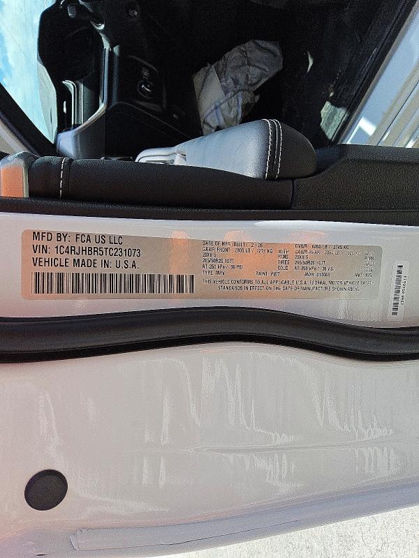 55318476 :رقم المزاد ، 1C4RJHBR5TC231073 vin ، 2026 Jeep Grand Cherokee مزاد بيع