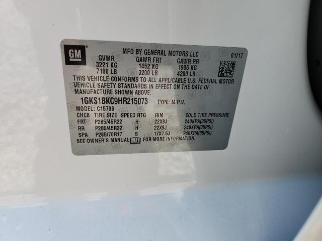 2017 Gmc Yukon მანქანა იყიდება აუქციონზე, vin: 1GKS1BKC9HR215073, აუქციონის ნომერი: 51518426