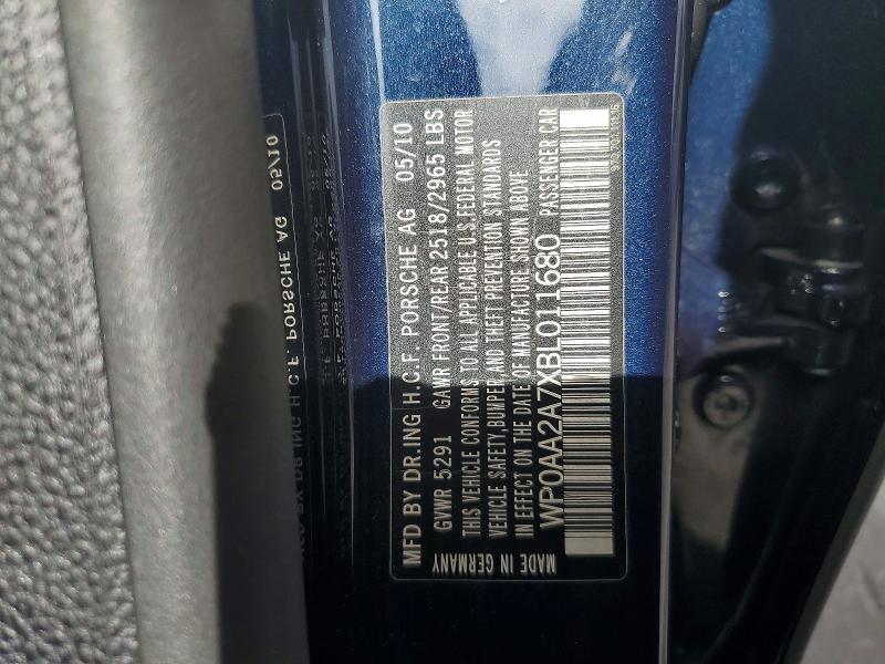 Auction sale of the 2011 Porsche Panamera, vin: WP0AA2A7XBL011680, lot number: 55193176