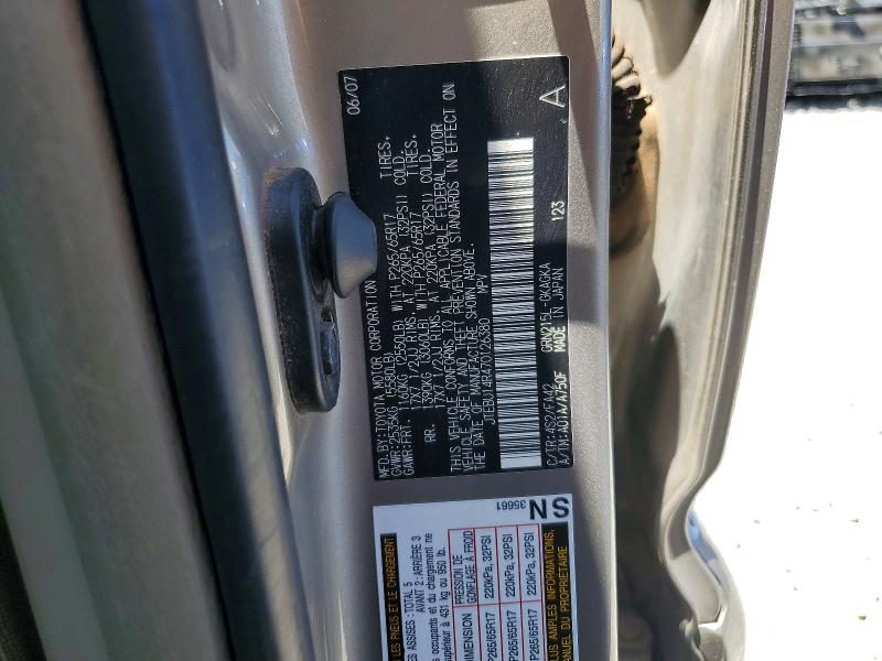 Продаж на аукціоні авто 2007 Toyota 4runner, vin: JTEBU14R470126380, номер лоту: 54317136