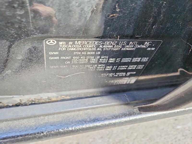 Aukcja sprzedaży 1999 Mercedes-benz Ml, vin: 4JGAB54E7XA140967, numer aukcji: 54662406