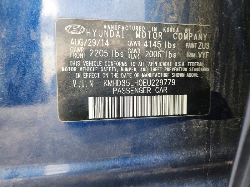 Продажа на аукционе авто 2014 Hyundai Elantra Gt, vin: KMHD35LH0EU229779, номер лота: 55010666