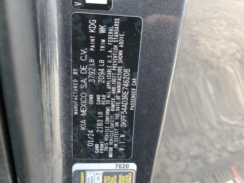 Продажа на аукционе авто 2024 Kia Forte, vin: 3KPF54AD3RE746208, номер лота: 53952796