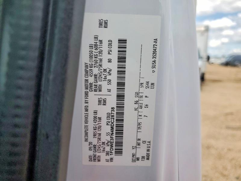 Продажа на аукционе авто 2021 Ford E350, vin: 1FDWE3FN4MDC28738, номер лота: 52825936