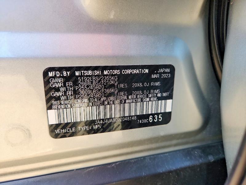 Продаж на аукціоні авто 2023 Mitsubishi Outlander, vin: JA4J4UA80PZ048148, номер лоту: 52542926