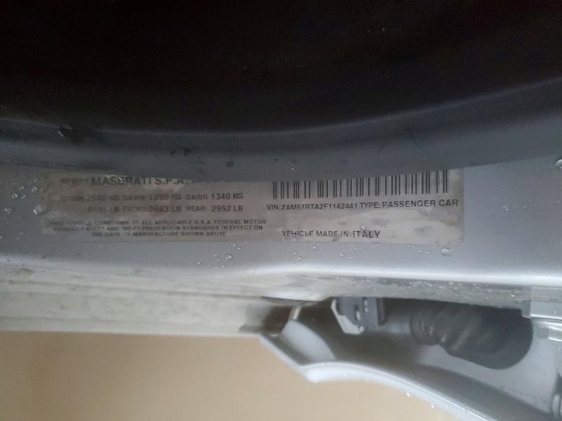 52025886 :رقم المزاد ، ZAM57RTA2F1142441 vin ، 2015 Maserati Ghibli مزاد بيع