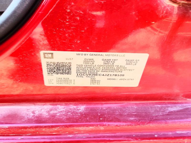 Aukcja sprzedaży 2018 Chevrolet Silverado, vin: 1GCVKREC4JZ178109, numer aukcji: 52679026