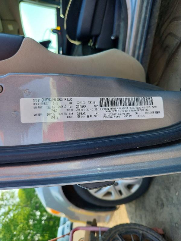 2014 Dodge Grand Caravan მანქანა იყიდება აუქციონზე, vin: 2C4RDGBG2ER166774, აუქციონის ნომერი: 53720146