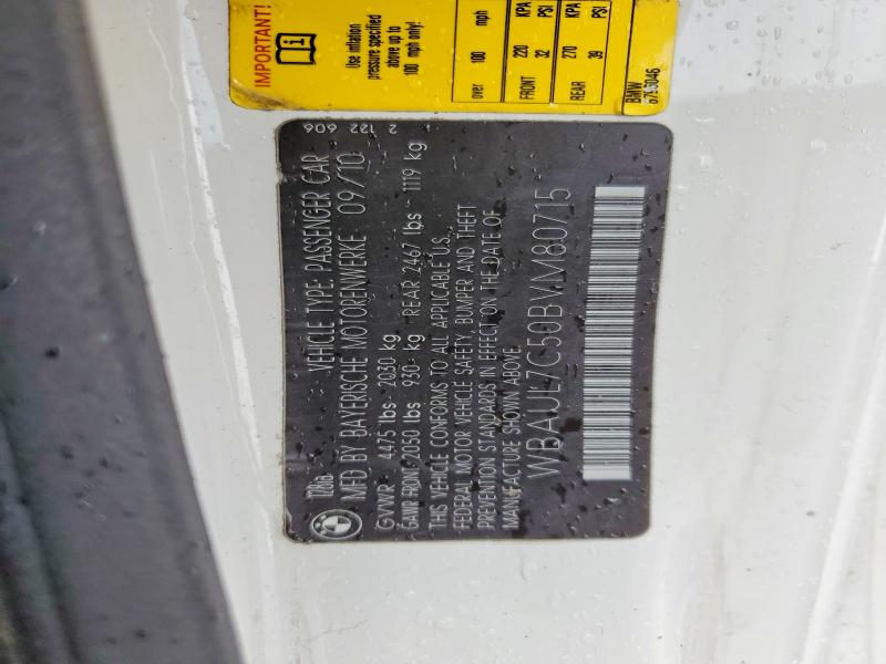 54676176 :رقم المزاد ، WBAUL7C50BVM80715 vin ، 2011 Bmw 128 مزاد بيع
