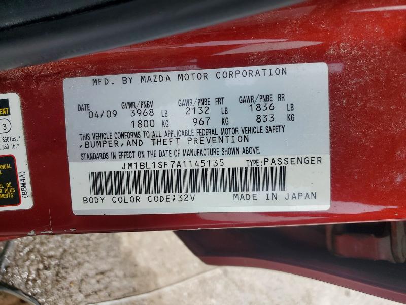 Продажа на аукционе авто 2010 Mazda 3, vin: JM1BL1SF7A1145135, номер лота: 51552236