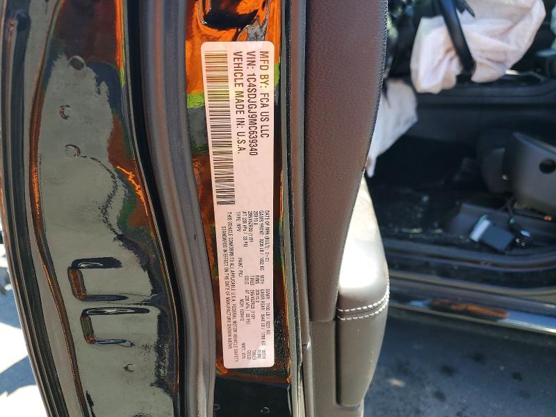 2021 Dodge Durango მანქანა იყიდება აუქციონზე, vin: 1C4SDJGJ9MC639340, აუქციონის ნომერი: 54836516