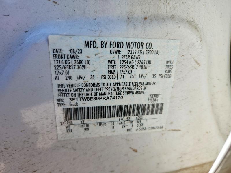 Продаж на аукціоні авто 2023 Ford Maverick, vin: 3FTTW8E39PRA74170, номер лоту: 52518196