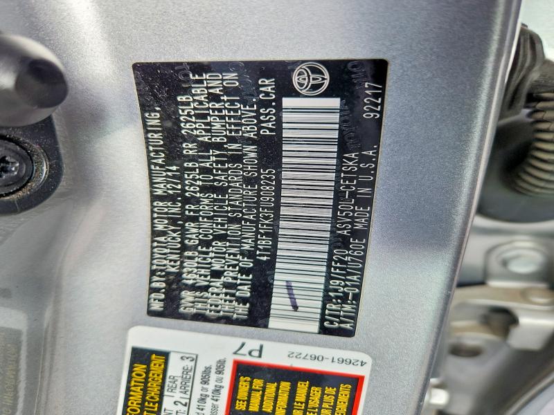 Продажа на аукционе авто 2015 Toyota Camry, vin: 4T1BF1FK3FU908235, номер лота: 53660166