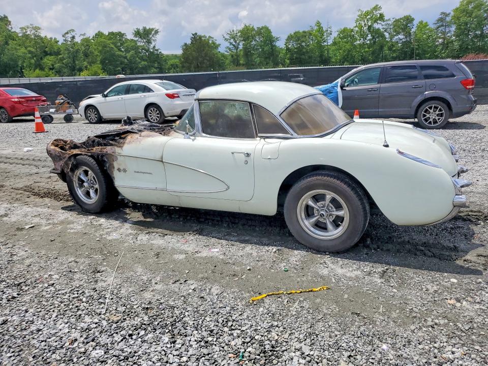 55021956 :رقم المزاد ، E57S105422 vin ، 1957 Chevrolet Corvette مزاد بيع